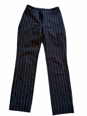 Kookai Navy Pinstripe Trousers SIZE EUR 38